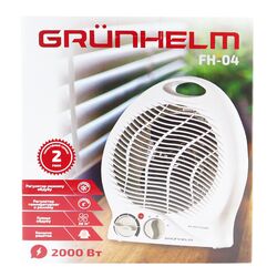 Тепловентилятор спіральний Grunhelm FH-04 1000/2000 Вт,220 В