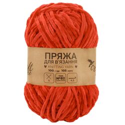 Пряжа для в'язання плюшева Craft time 100 г 105 м тон №82