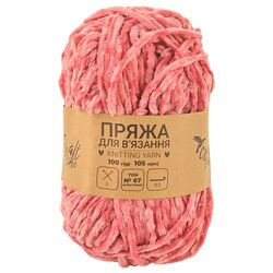 Пряжа для в'язання плюшева Craft time 100 г 105 м тон №67