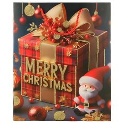 Пакет подарунковий паперовий Merry Christmas 25х32х10 см