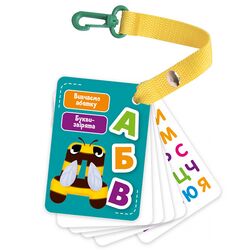 Гра настільна карткова на ремінці Vladi Toys Букви-тварини