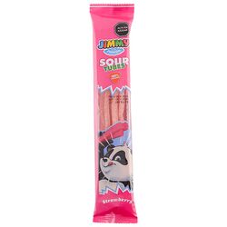 Цукерки жувальні JIMMY Sour Tubes Полуниця 30 г