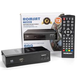 Приймач цифровий ефірний Romsat T7085HD чорний