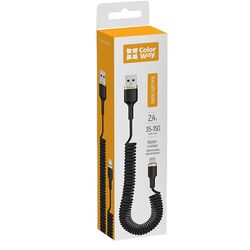 Кабель USB-Lightning ColorWay CBUL051 чорний 1,5 м