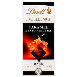 Шоколад чорний LINDT Excellence з карамеллю, сіллю 100 г