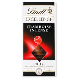 Шоколад чорний LINDT Excellence з малиною 100 г