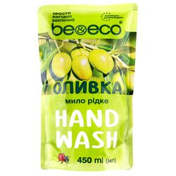 Крем-мило рідке антибактеріальне Be&Eco Оливка, дой-пак 450 мл