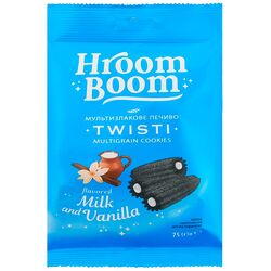 Печиво мультизлакове Час Смакувати Hroom Boom Twisti Молоко, ваніль 75 г