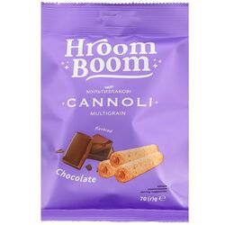 Трубочки мультизлакові Час Смакувати Hroom Boom Cannoli Шоколад 70 г
