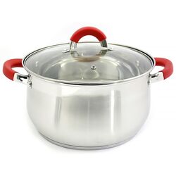 Каструля зі скляною кришкою ZAUBERG Red d=25,5 см 6 л