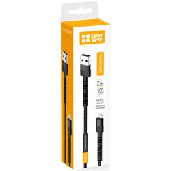 Кабель USB-Lightning ColorWay CBUL063 чорний 1 м