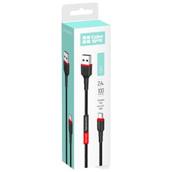 Кабель USB-Type-C ColorWay CBUC064 чорний 1 м