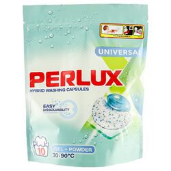 Капсули для прання PERLUX Universal, дой-пак 10 шт/уп.