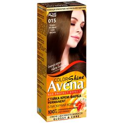 Крем-фарба для волосся стійка Avena Shine Color Темно-русявий 015