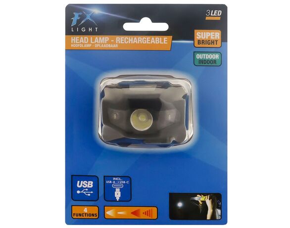 Ліхтарик на голову акумуляторний FX LIGHT 4 режими Аврора картинка 4 купити