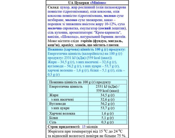 Набір цукерок шоколадних Любімов Кідс Міньйони 300 г Аврора картинка 2 каталог