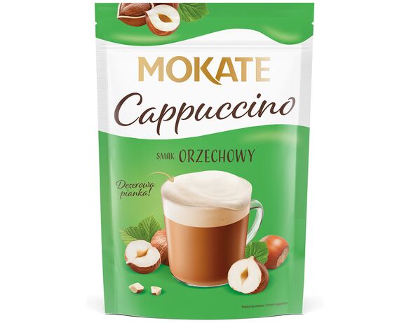 Напій капучино MOKATE зі смаком лісового горіха 110 г Аврора каталог
