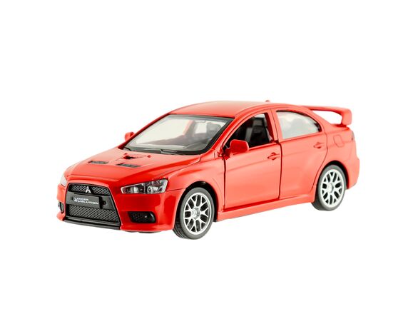 Автомодель іграшкова MITSUBISHI LANCER EVOLUTION червона в Аврорі