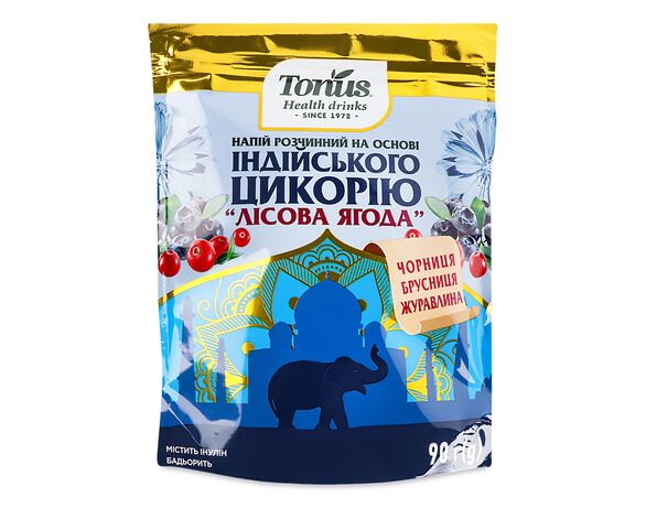 Напій розчинний Tonus Індійський цикорій Лісові ягоди 90 г Аврора купити