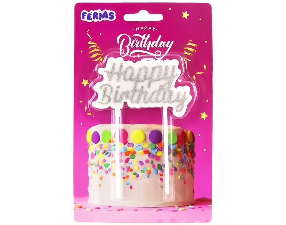 Свічка для торта FERIAS Happy birthday Аврора фото