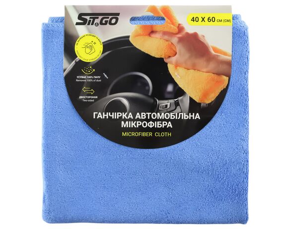 Ганчірка автомобільна мікрофібра Sit&GO 40х60 см Аврора картинка 3 з доставкою