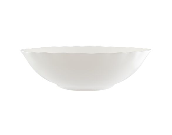 Салатник скляний Vittora Blanco Wave d=250 мм Аврора картинка 2 ціна