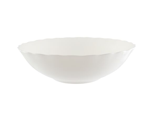 Салатник скляний Vittora Blanco Wave d=250 мм в Аврорі