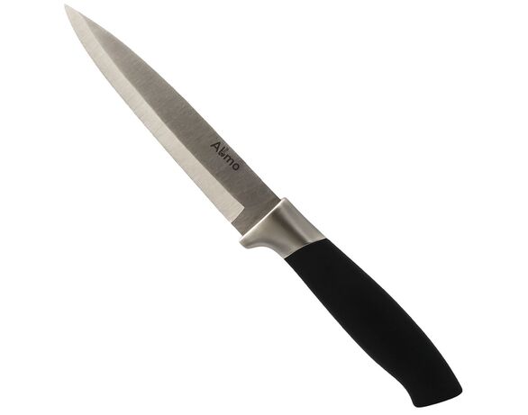 Ніж кухонний універсальний металевий з чорною ручкою Almo 5" Аврора вартість