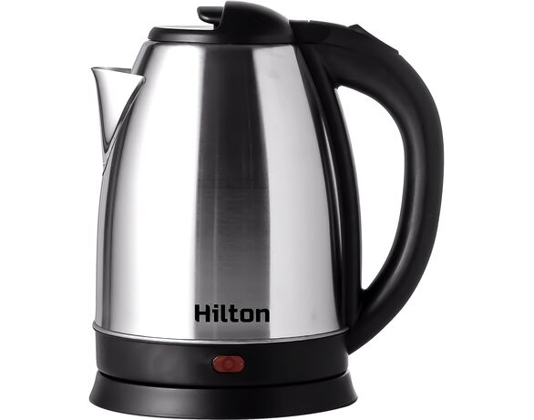 Чайник електричний нержавіючий HILTON HEK-185 чорний Аврора недорого