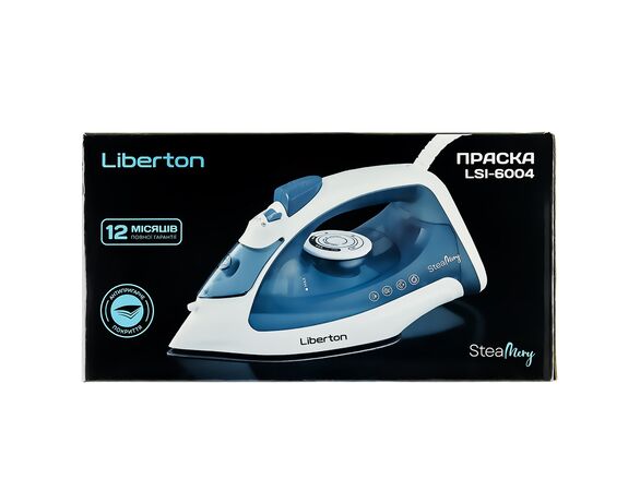 Праска електрична з тефлоновою підошвою LIBERTON LSI-6004 1800 Вт Аврора картинка 2 ціна