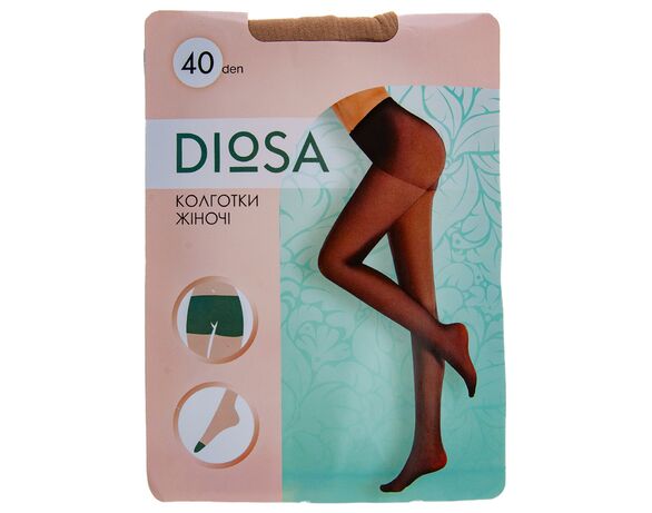 Колготи жіночі капронові Diosa Glace 40 den, р. 2 Аврора фото