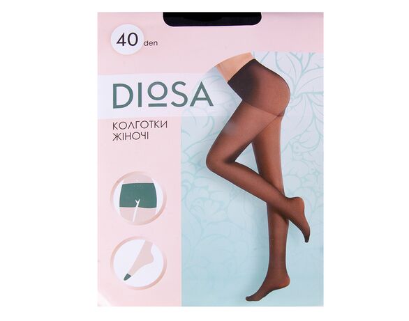 Колготи жіночі капронові Diosa Nero 40 den, р. 3 Аврора каталог