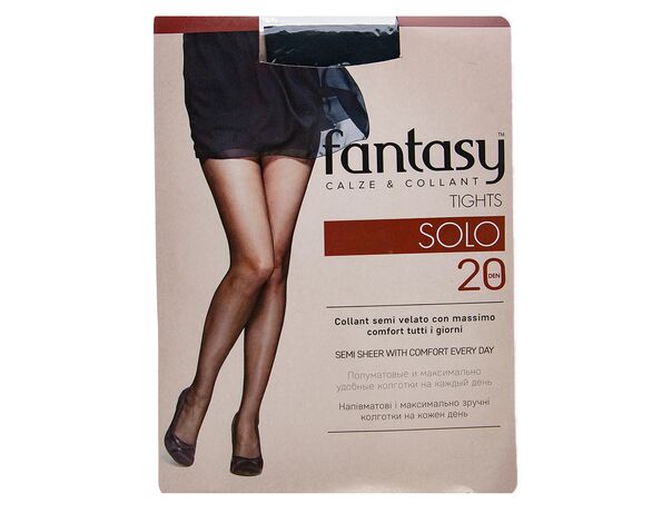 Колготи жіночі капронові Fantasy Sоlo Nero 20 den, р. 4 Аврора відгуки