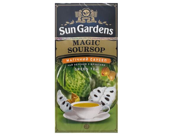 Чай зелений Sun Gardens Магічний Саусеп 1,5г х 25шт/пач Аврора купити