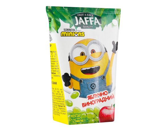 Нектар JAFFA Minions Яблучно-виноградний 125 мл Аврора картинка 3 відгуки