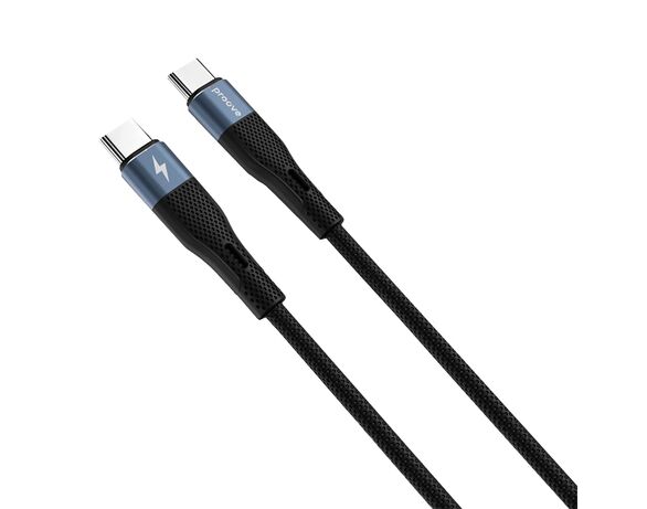 Кабель Type-C-Type-C Proove Light Silicone чорний 1 м Аврора ціна