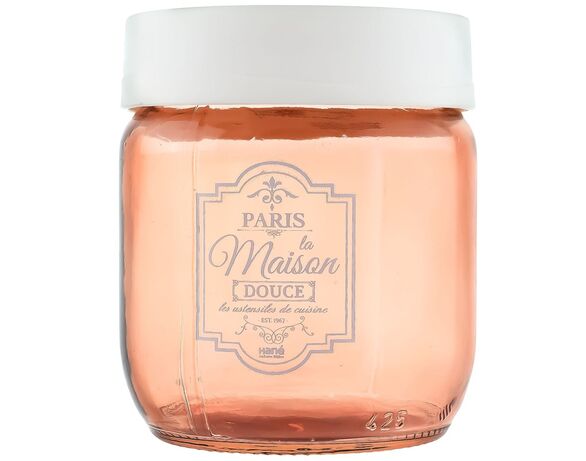 Ємність для сипучих скляна Hane Paris rosegold 0,425 л Аврора картинка 2 вартість