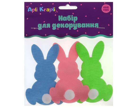 Набір наліпок для декору з фетру Apli Krapli Пасхальні в Аврорі