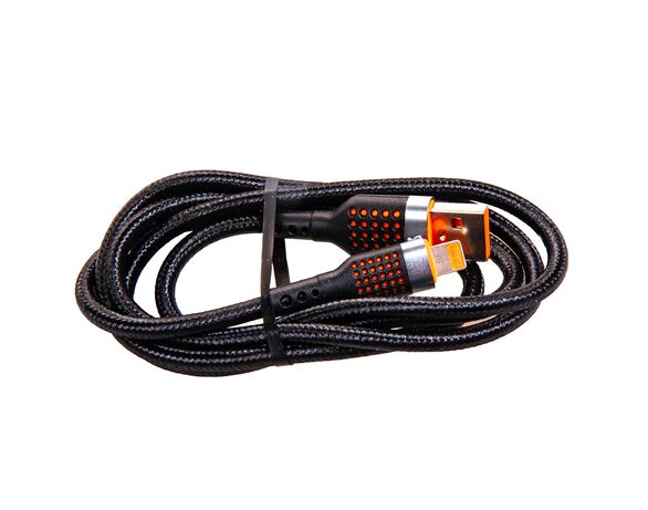 Кабель USB-8PIN Cyboo текстильний, покритий Аврора картинка 2 каталог