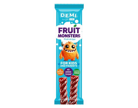 Пастила фруктова D.E.M.I. Fruit Monsters із соком малини 15 г Аврора картинка 2 з доставкою