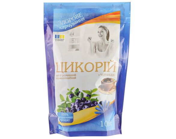 Напій розчинний порошковий Верховинка Цикорій з чорницею 100 г Аврора недорого