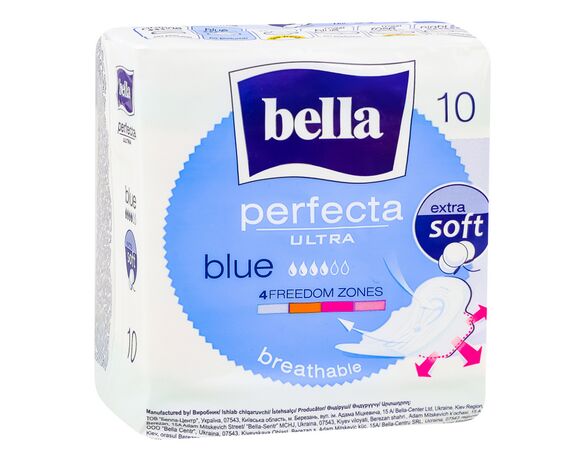 Прокладки гігієнічні Bella Perfecta Blue Soft Ultra 4 10 шт/уп Аврора з доставкою