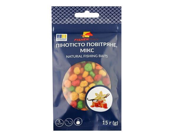 Пінотісто повітряне для риболовлі FISHERMAN мікс 15 г Аврора купити