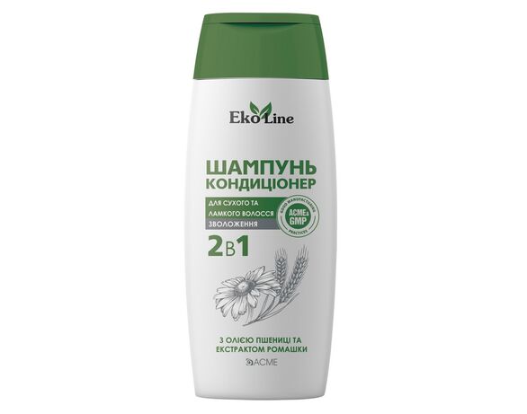 Шампунь-кондиціонер для сухого, ламкого волосся 2в1 EkoLine 250 мл Аврора відгуки