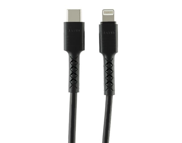 Кабель USB-Lightning HAVIT HV-CB6336 чорний 1 м Аврора картинка 2 відгуки