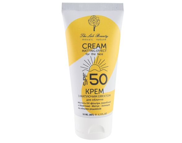 Крем для обличчя з матуючим ефектом The Lab Beauty SPF50 50 мл Аврора картинка 2 вартість