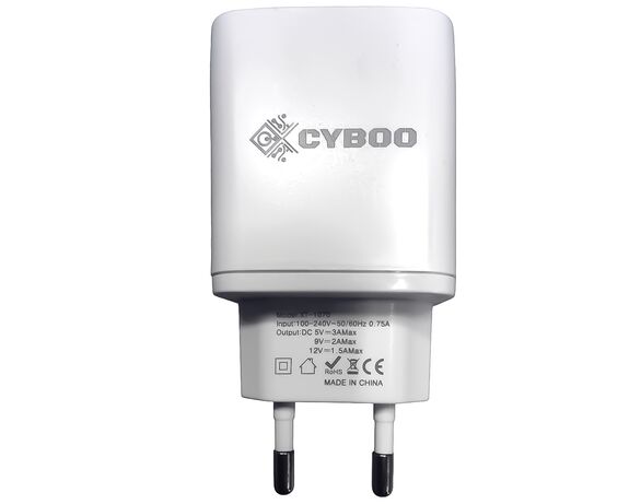Адаптер для зарядки мережевий Cyboo USB Аврора купити