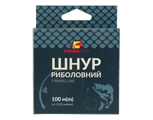 Шнур риболовний Fisherman d=0,35 мм 100 м Аврора дешево