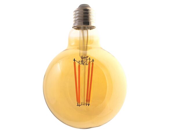 Лампа LED з регулюванням освітлення Filament G95 4Вт Е27 бурштинова 2200К Аврора недорого
