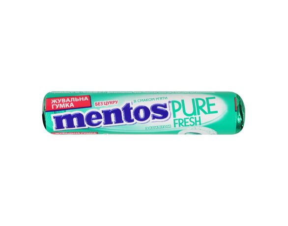 Гумка жувальна Mentos PURE FRESH Солодка м'ята 15,75 г Аврора ціна